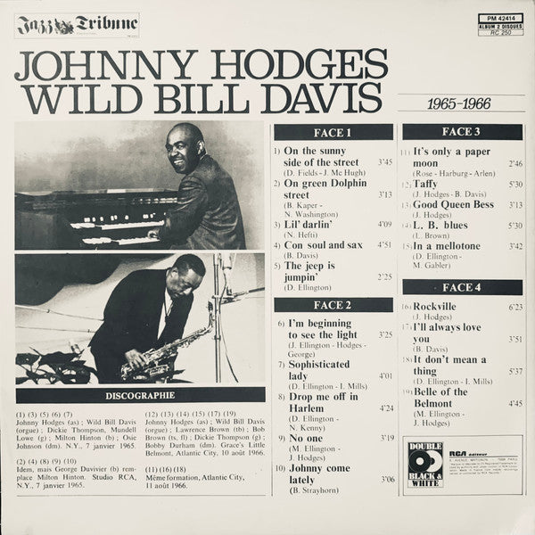Johnny Hodges And Wild Bill Davis (Volume 1 - 2 / 1965 - 1966)
