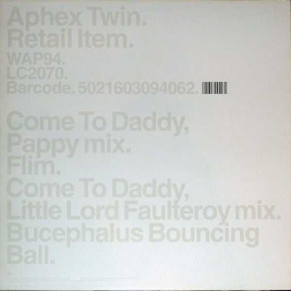 Come to Daddy -12"