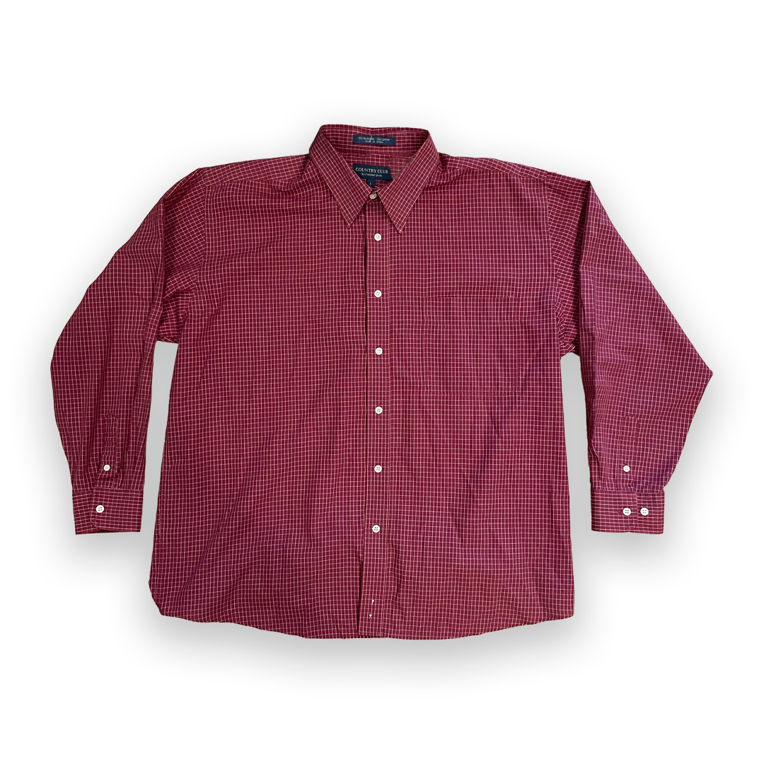 VNTG - Country Club Red Check L/S shirt