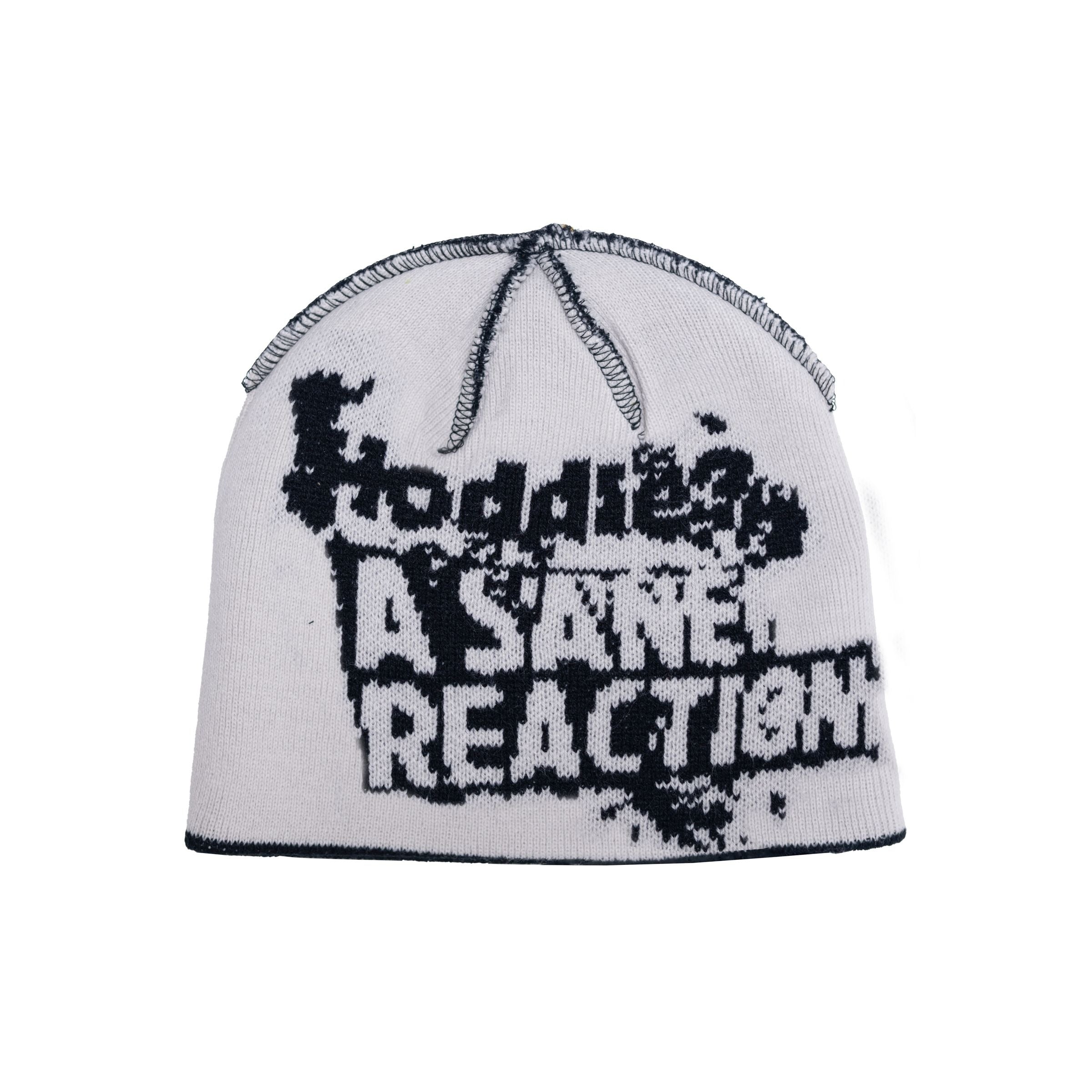 REVERSEABLE SANE REACTION BEANIE