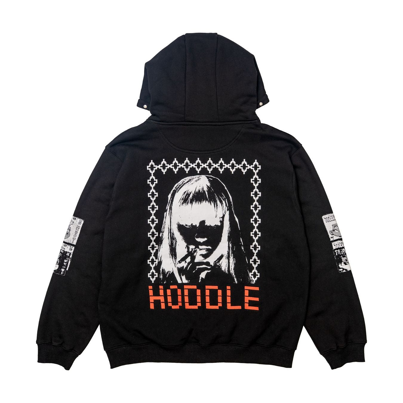 SMOKER STUD HOOD BLACK