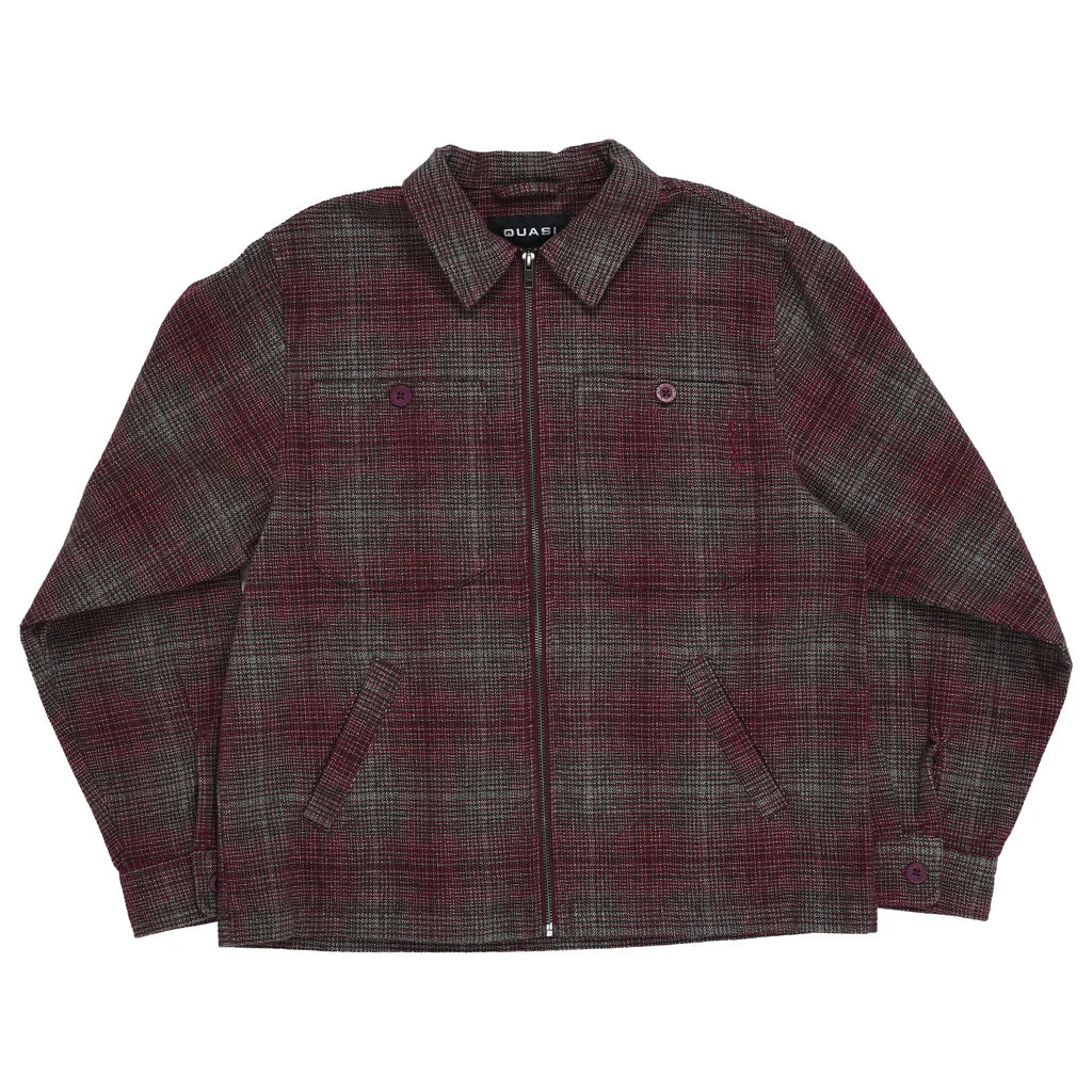 Grain Full Zip Shirt Jacket [Oxblood]