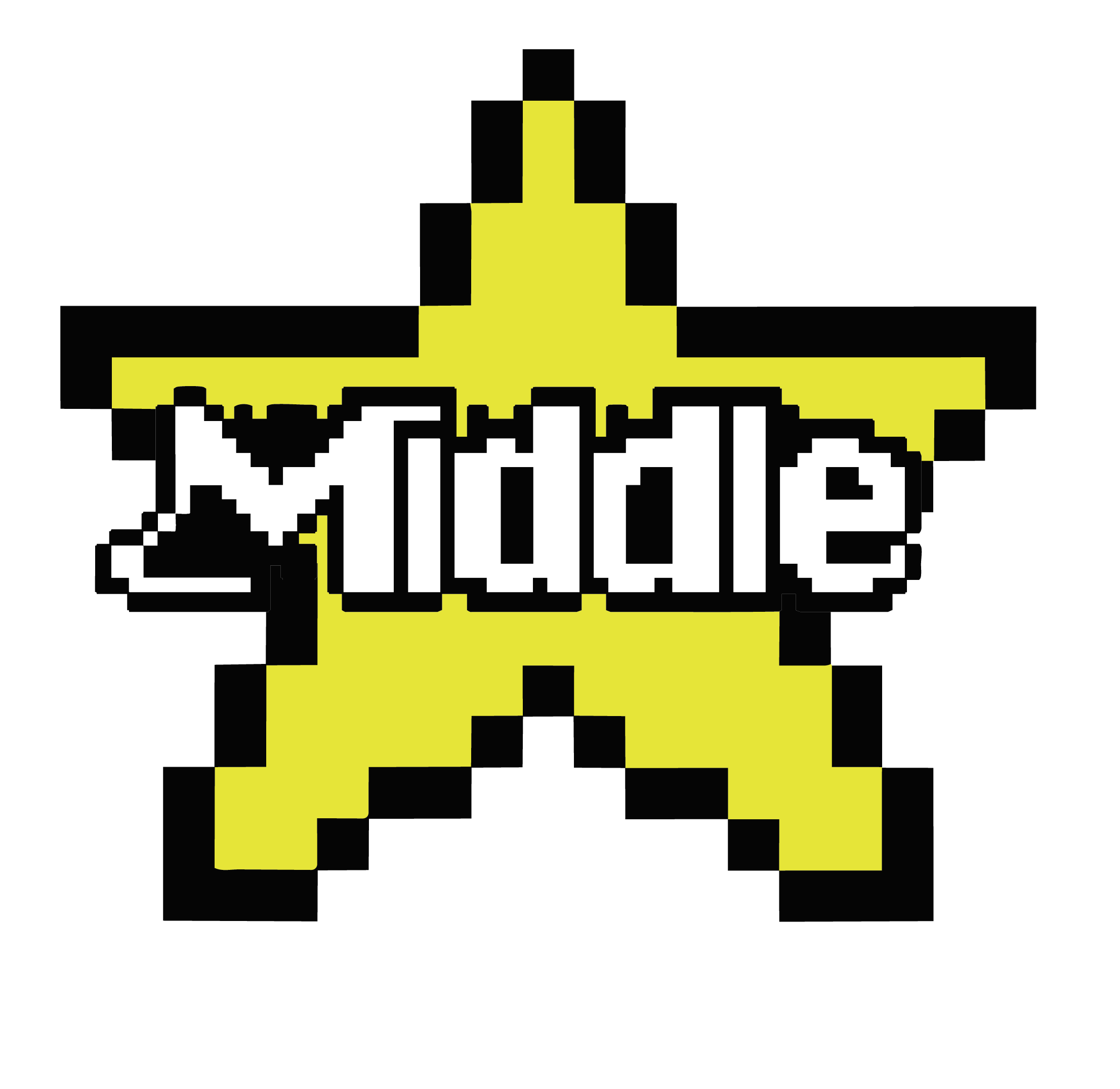 Bit Star Middle Vinyl - 10cm x 10cm
