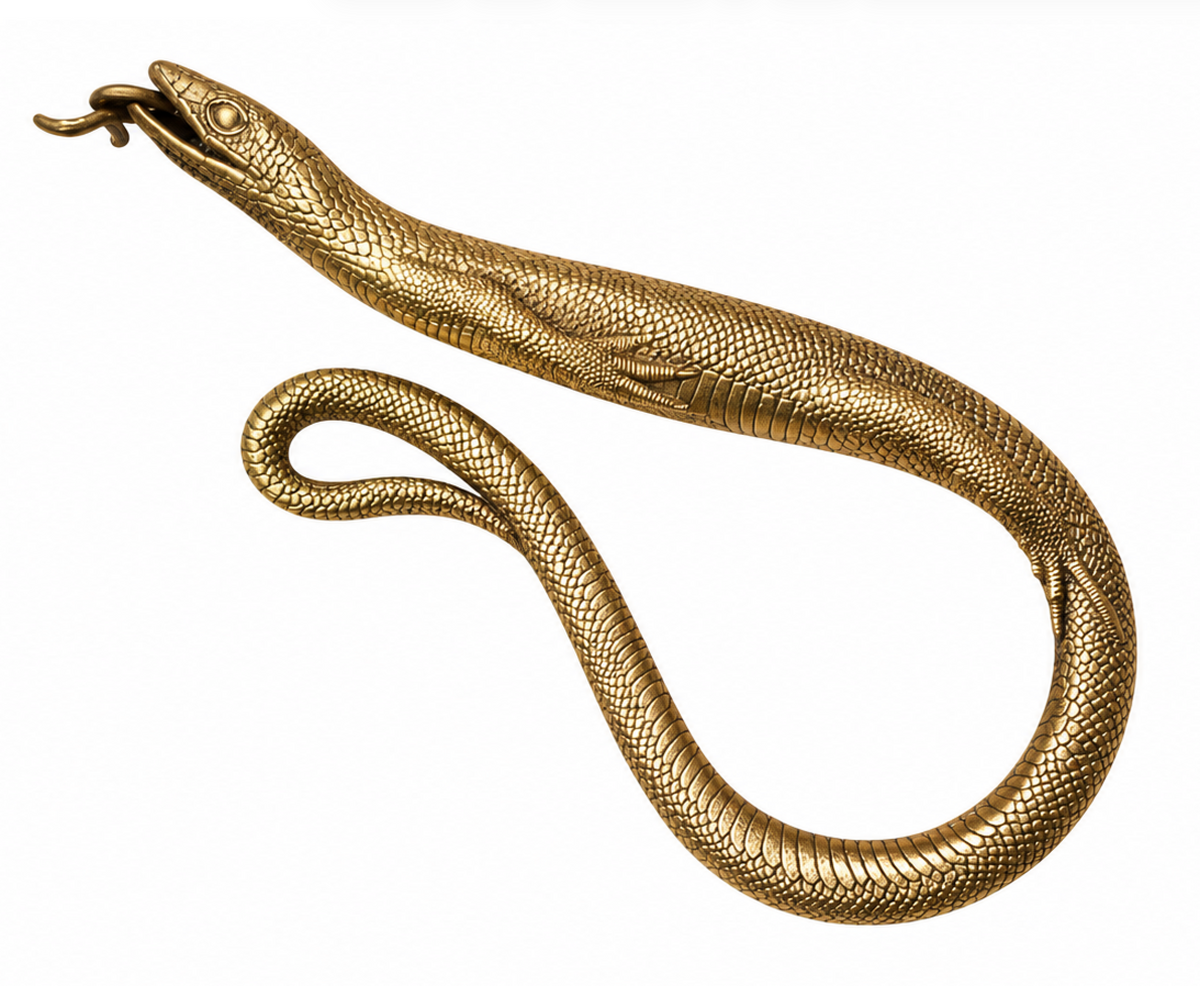 Brass Lizard Keychain Clip