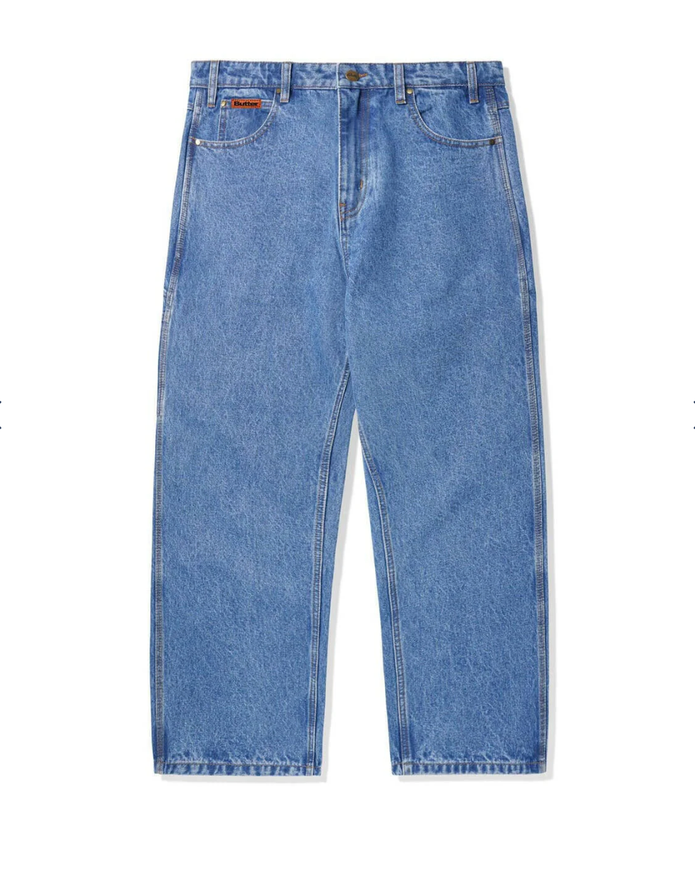 Relaxed Denim Jeans - Washed Indigo