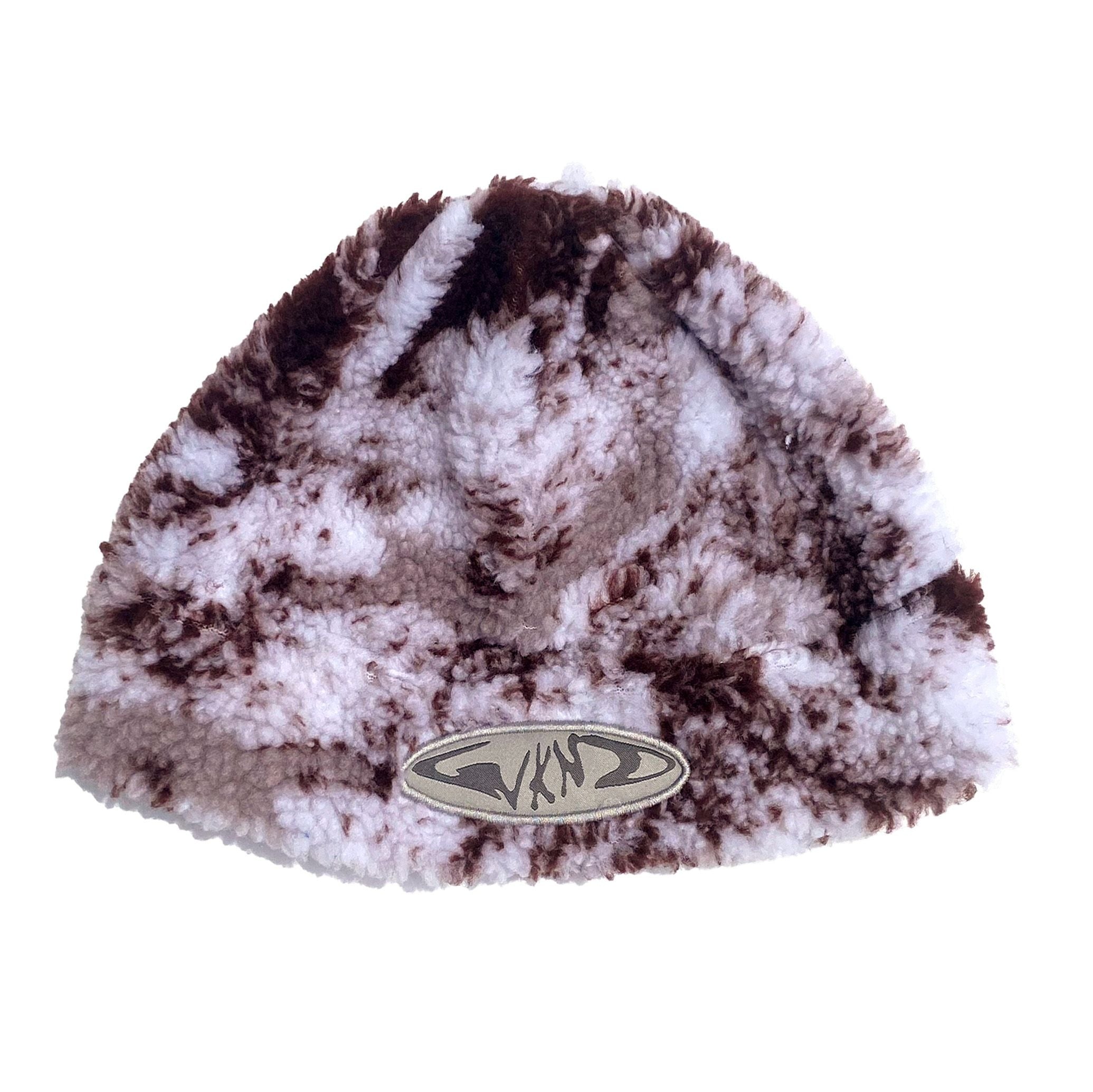 Temple Fleece Beanie - Brown