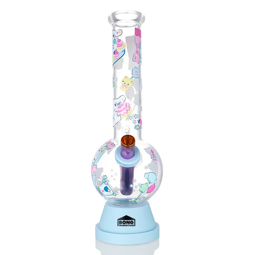 BW - Cinnamoroll Medium Bent Neck Glass 27cm Bubble Bong - Blue