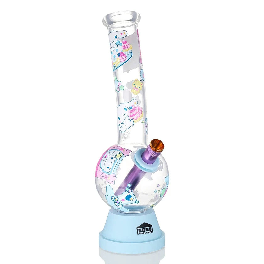 BW - Cinnamoroll Medium Bent Neck Glass 27cm Bubble Bong - Blue