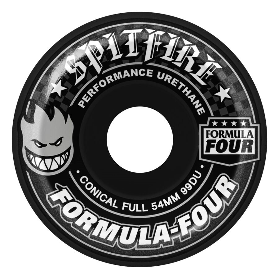 FORMULA 4 WHEELS - CONICAL FULL BLACK - 54mm