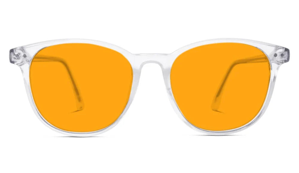 Billie Blue Blocking Glasses - Crystal