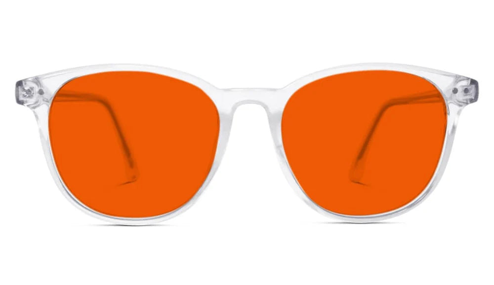 Billie Blue Blocking Glasses - Crystal