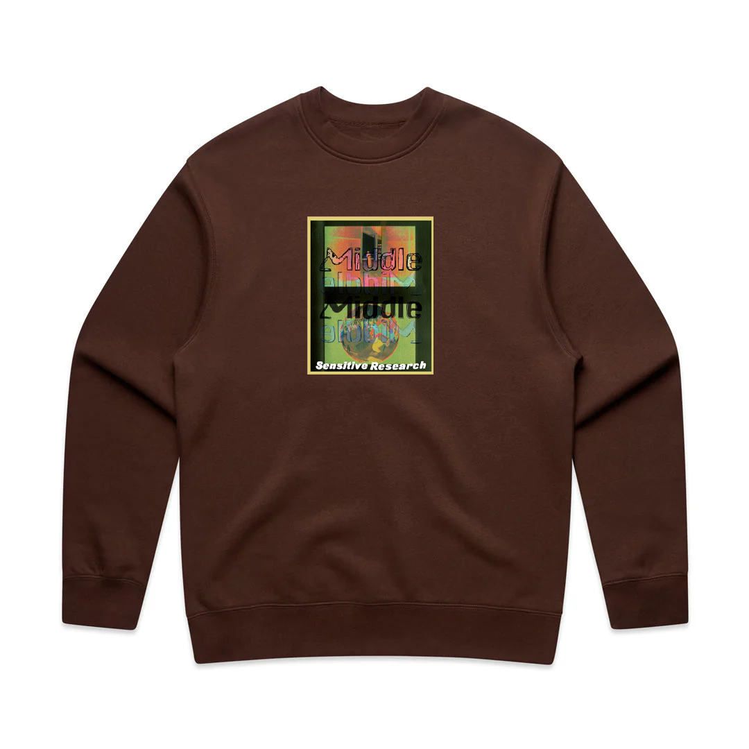 Middle Inverse Crew Jumper - Brown