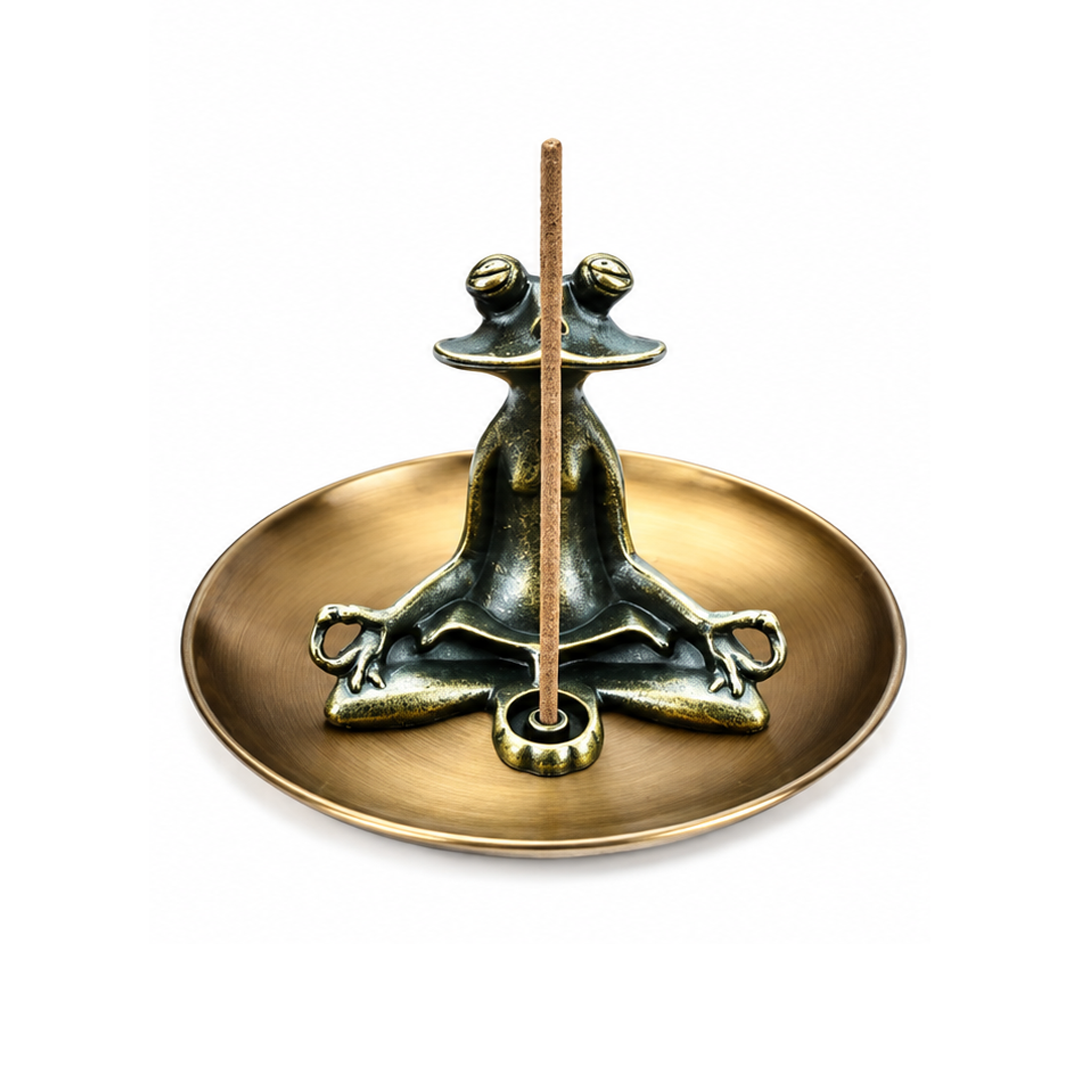 Yogic frog Incense Holder
