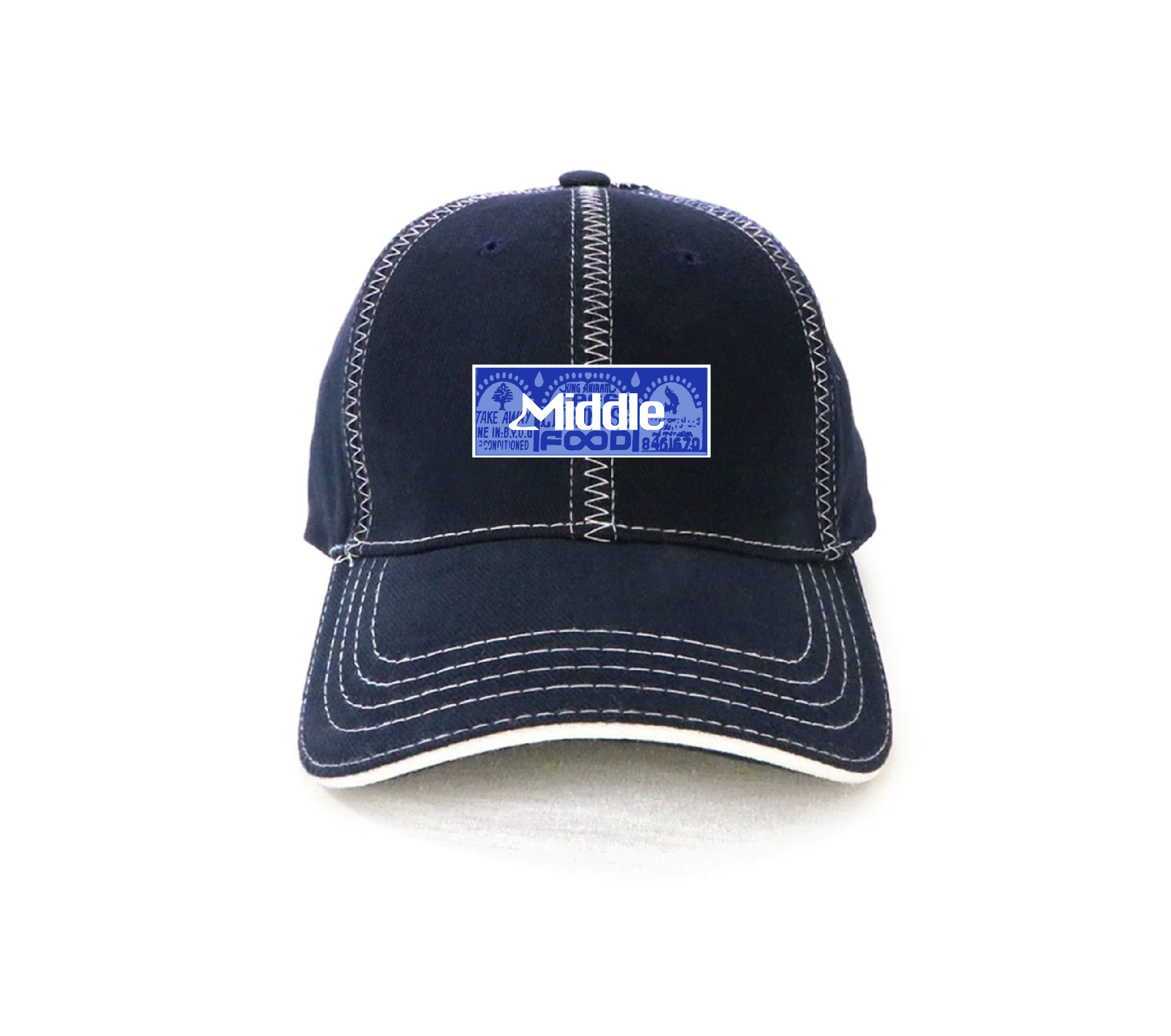 King A - reverse stiched Navy Cap