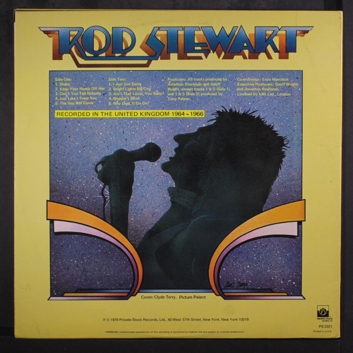 Rod Stewart - A shot of rhythm and blues 12" Vinyl LP