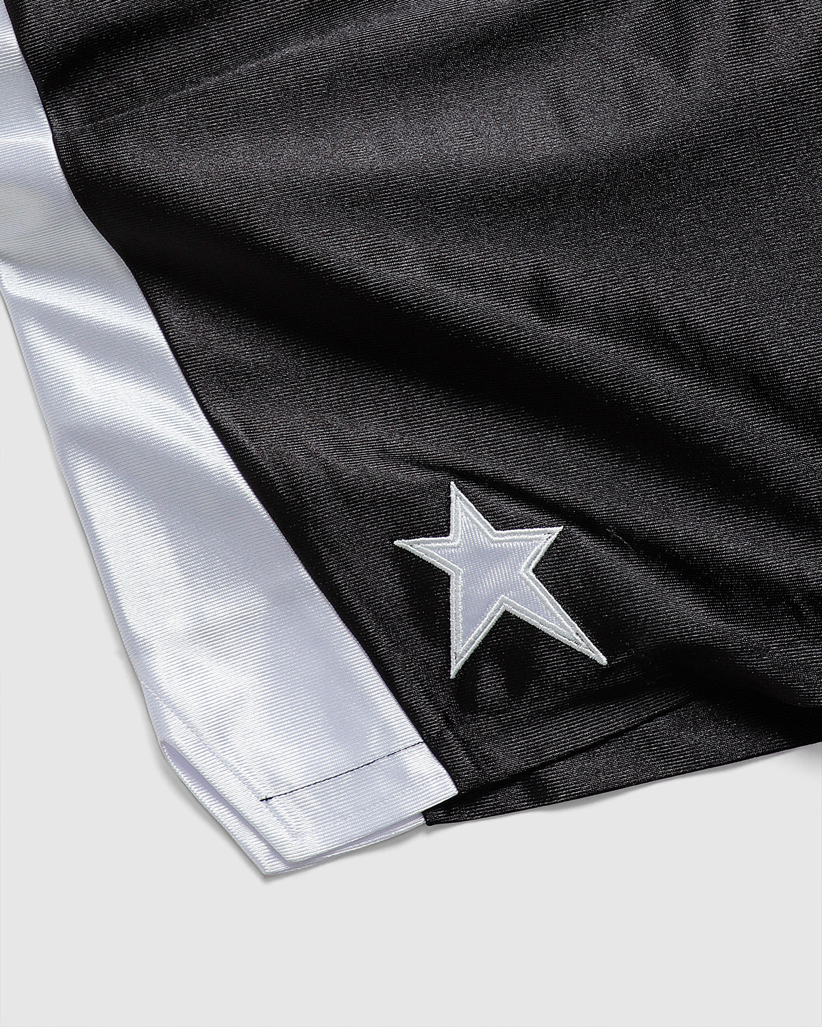 STAR BASKETBALL SHORTS BLACK