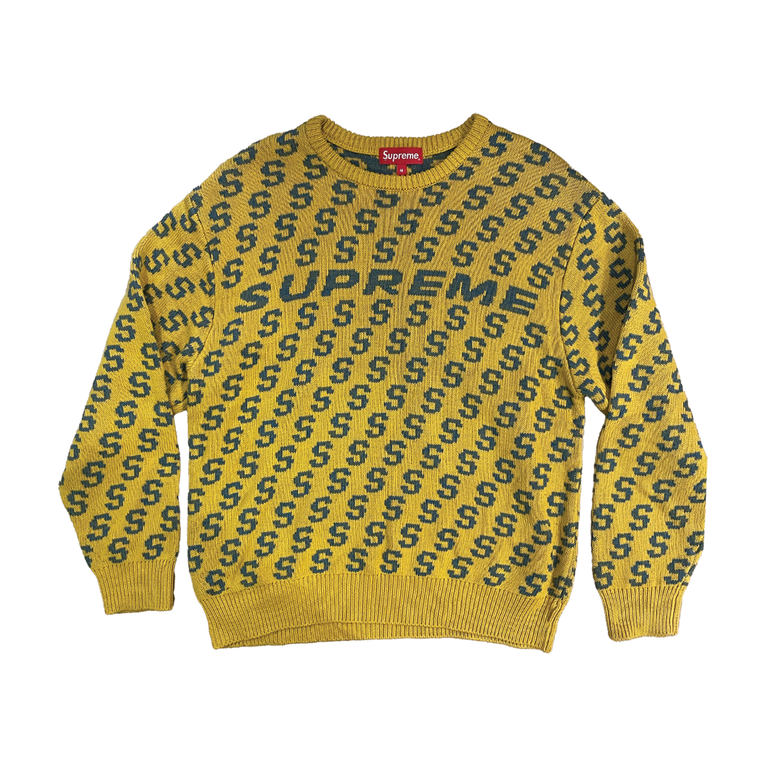 VNTG - Supreme yellow knit sweater - M