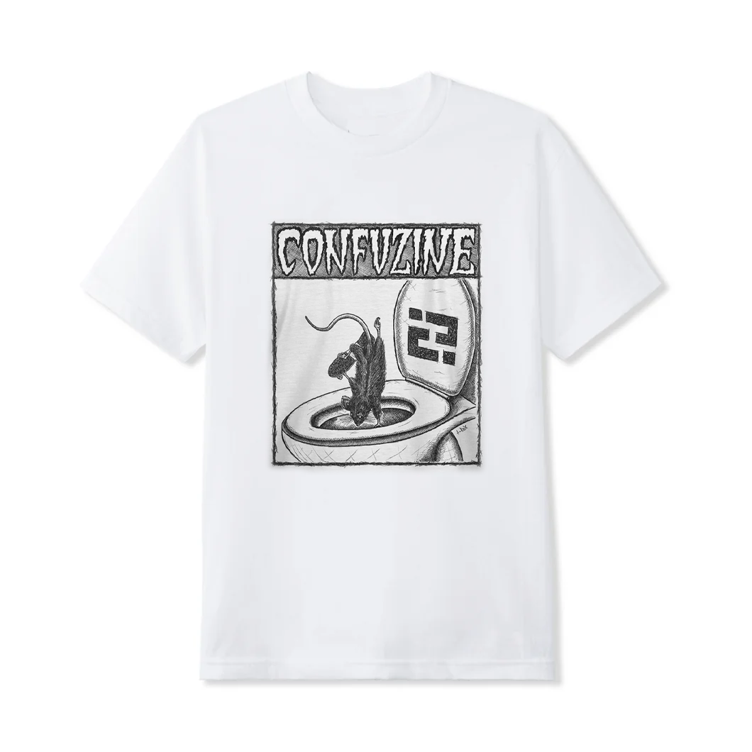 "Skate Rat" tee - white